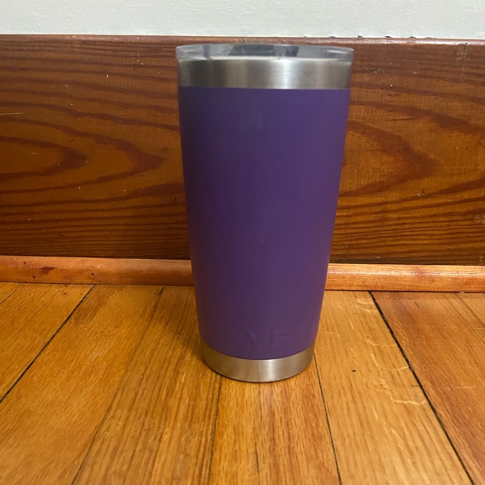 Purple 20 Oz yeti rambler